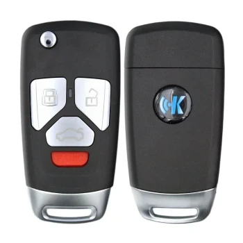 KeyDiy KD Evrensel Çevirme Anahtarı Uzaktan 4 Düğme B Serisi Audi Tipi -4...