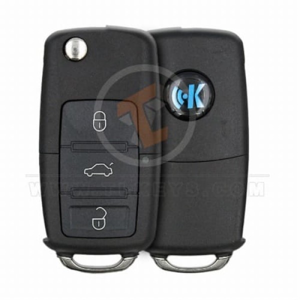 KeyDiy KD Çevirme Anahtarı Uzaktan 3 Düğme Volkswagen Tip B01-3