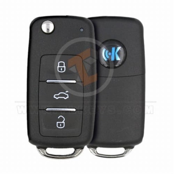 KeyDiy KD Çevirme Anahtarı Uzaktan 3 Düğme Volkswagen Tip -3