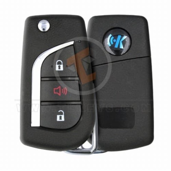 Keydiy Çevirme tuşu Uzaktan 3 düğme Toyota tipi -2+1