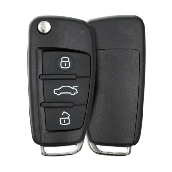 Keydiy KD Flip Anahtar Uzaktan Audi Tipi B02 için 3 Düğme