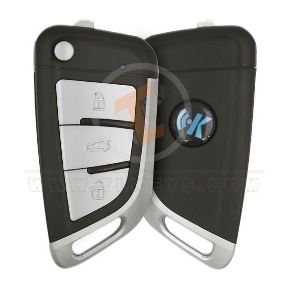 Keydiy KD Çevirme Anahtarı Uzaktan 3 Buton BMW Tip -Metal