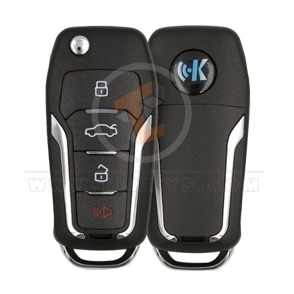 KeyDiy KD Evrensel Çevirme Anahtarı Uzaktan 3 + 1 Düğme Ford Tipi -4
