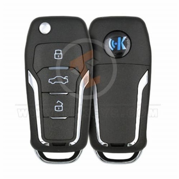KeyDiy KD Akıllı Çevirme Anahtarı Uzaktan 3 Düğme Ford Tipi ZB12