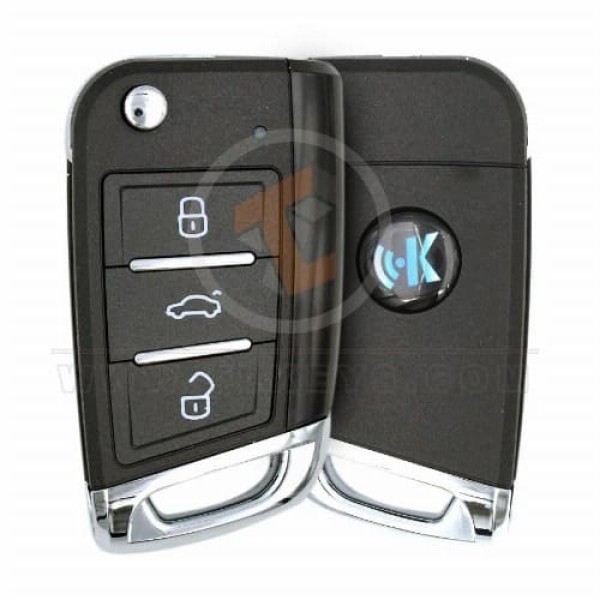 KeyDiy KD Çevirme Anahtarı Uzaktan 3 Düğme Volkswagen Tip -3