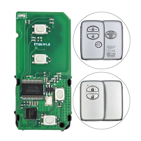 لونسدور تويوتا برادو 2010-2015 السبورة الذكية 4 أزرار 433 ميجا هرتز PCB F433D...
