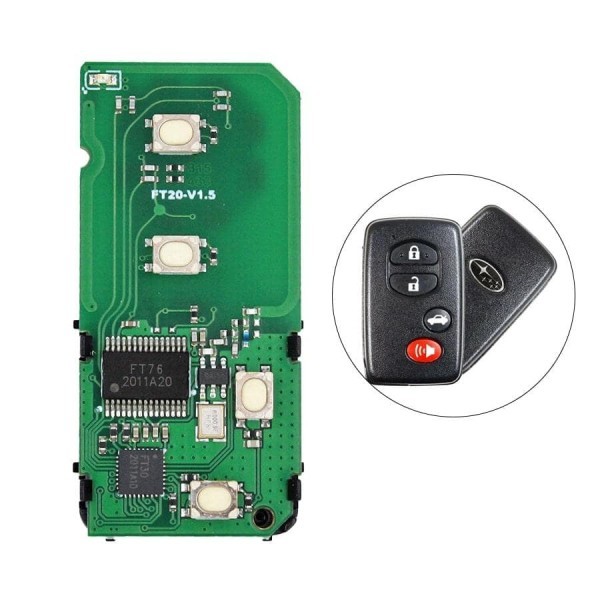 Lonsdor Subaru 2013-2015 Akıllı Tahta Anahtar Uzaktan 4 Buton 433.92 MHz