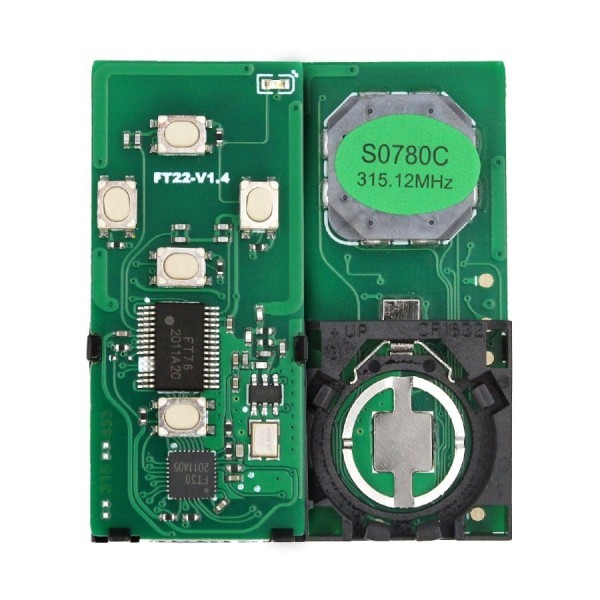 Lonsdor Toyota Alphard 2006-2016 Smart Board Clé À Distance 4 Boutons