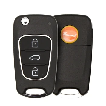 Xhorse Télécommande filaire à clé rabattable 3 boutons sans puce