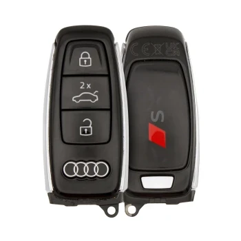 Clé télécommande intelligente d'origine Audi S-Line 2019 2023 3 boutons 4N0 959 754 AM