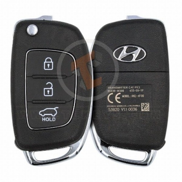 Telecomando con chiave ribaltabile originale Hyundai Santa Fe IX20 2014...