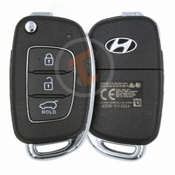 Genuine Hyundai Santa Fe 2014 2018 Flip Key Remote