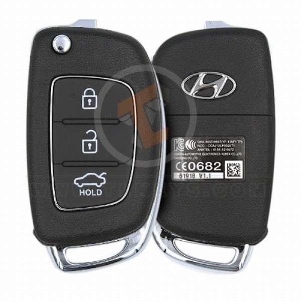 Genuine Hyundai Sonata Elantra 2010 2016 Flip Key Remote P/N: 95430-3S461