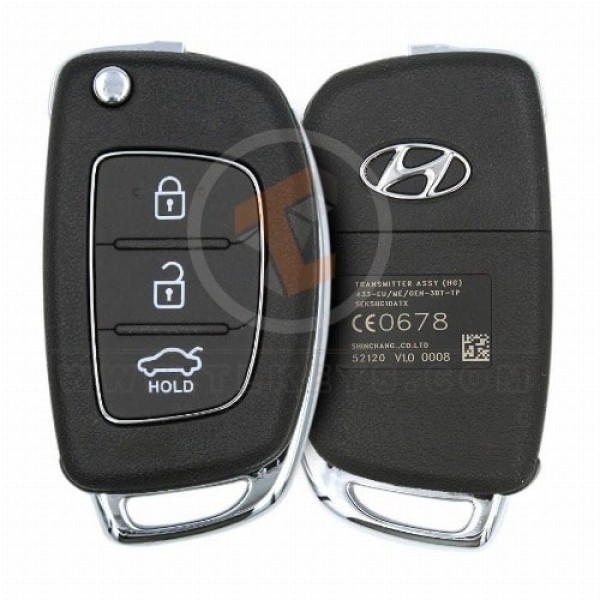 Genuine Hyundai Azera Flip Key Remote P/N: 95431-3V030 433MHz