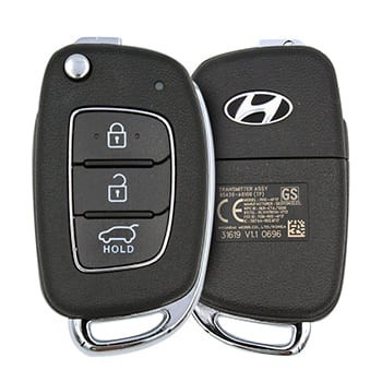 Genuine Hyundai Flip Key Remote 433MHz 3 Buttons