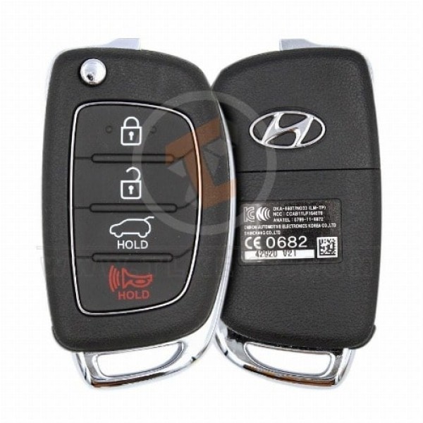 Telecomando con chiave flip originale Hyundai I30 2012 2017 433 MHz
