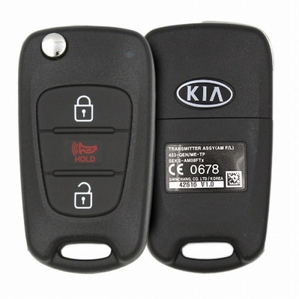 Orijinal Kia Soul 2012 2013 Çevirme Anahtarı Uzaktan Kumanda 433MHz