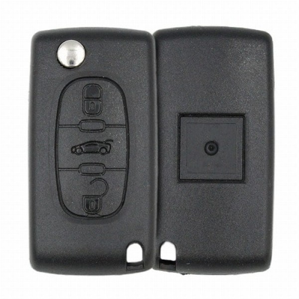 Peugeot 407 2006 2011 Flip Key Remote 433MHz 3 Buttons