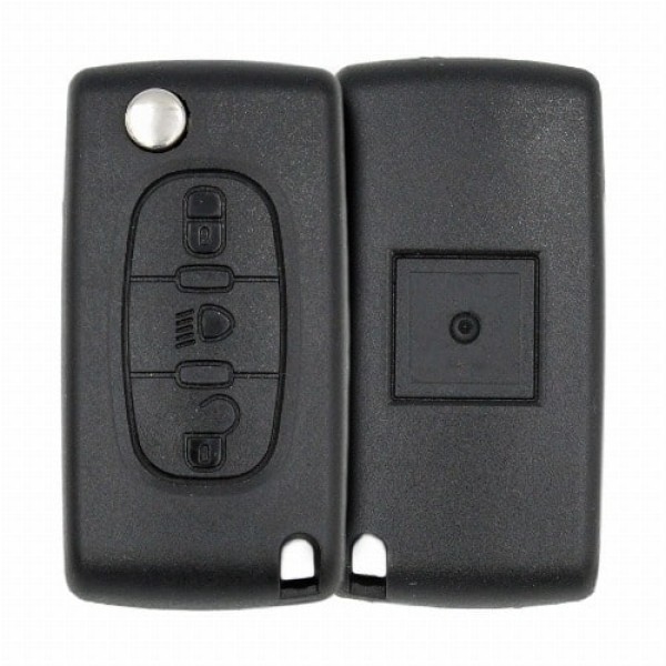 Peugeot 407 2011 2014 Flip Key Remote 433MHz 3 Buttons