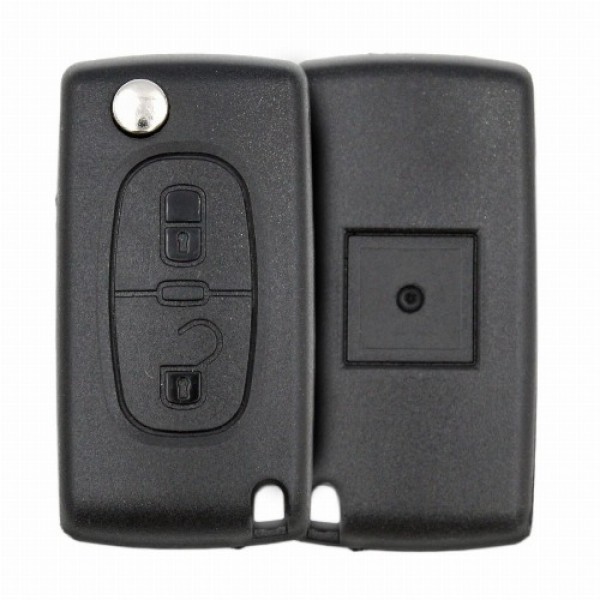 Peugeot 407 2011 2014 Flip Key Remote 433MHz 2 Buttons