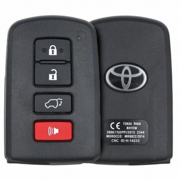 Orijinal Toyota Land Cruiser Harrier 2016 2018 Akıllı Yakınlık Uzaktan Anahtar...