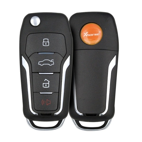 Xhorse XEFO01EN Flip Key Remote 3+1 Düğme, Süper Çipli