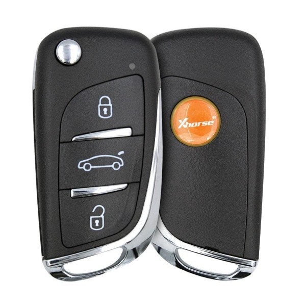 Xhorse XEDS01EN Flip Key Remote 3 Buttons With Super Chip
