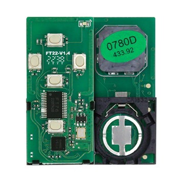Lonsdor Carte télécommande intelligente 5 boutons 433,92 MHz