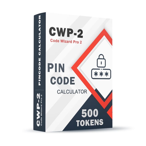 CWP2 CWP-2 Code Wizard Pro 2 Calculateur de code PIN - 500 jetons