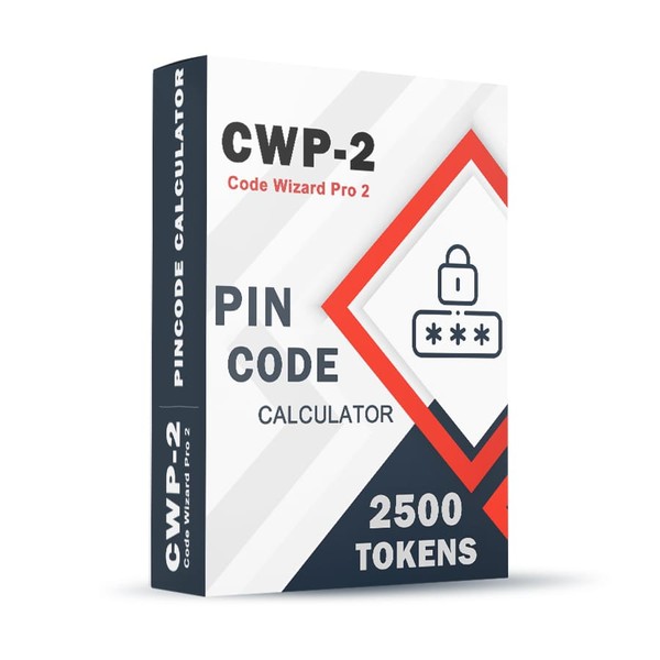 CWP2 CWP-2 Code Wizard Pro 2 Calculateur de code PIN - 2500 jetons