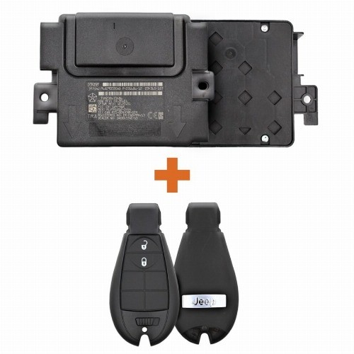 Original Jeep Cherokee with control units/modules+ 2 Fobik Remote key