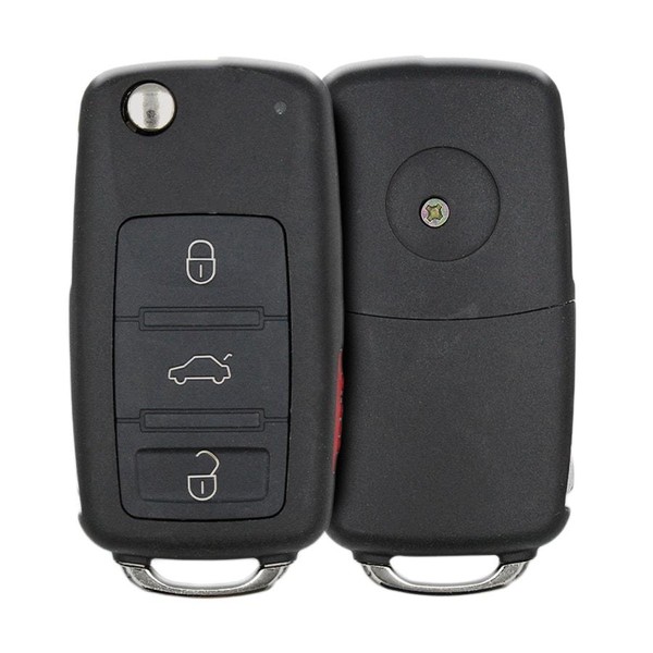 Télécommande à clé rabattable Volkswagen Touareg 2002 2010 433 MHz 4 boutons...