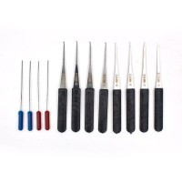 Klom 12 Pieces Broken Key Extractor Set - BLACK